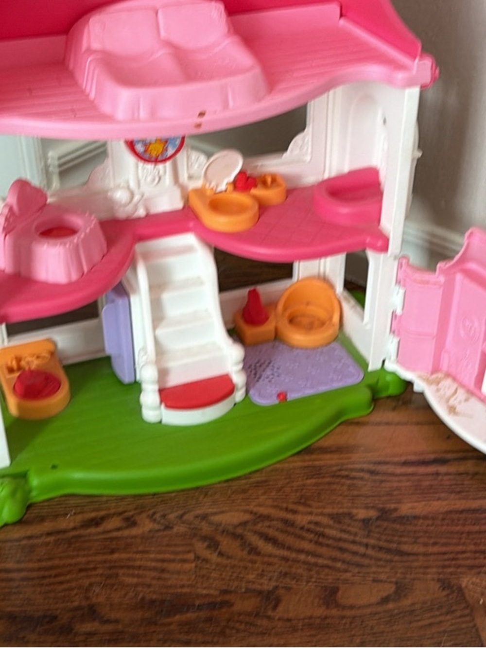 Little People Pink Happy Sound Dollhouse with Accessories